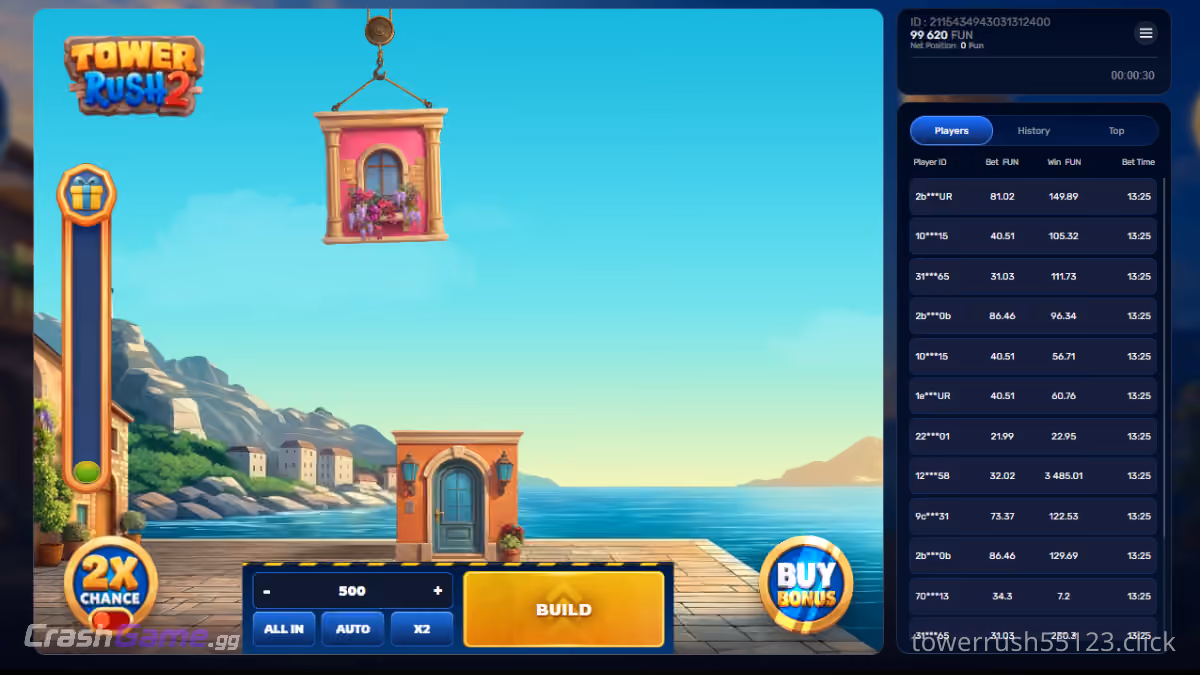 Tower Rush 2 — Galaxsys: slot gameplay